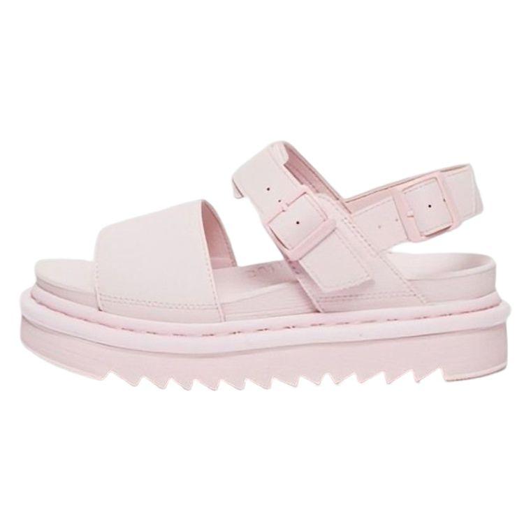 Dr. Martens Leather Fashion Thick Sole Sandals Women sandals Pink 27306279 38