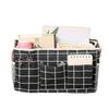 Large Capacity Storage Bag for Books and Remotes Cotton Linen Bedside Pocket Organizer Student Dormitory Accessories
