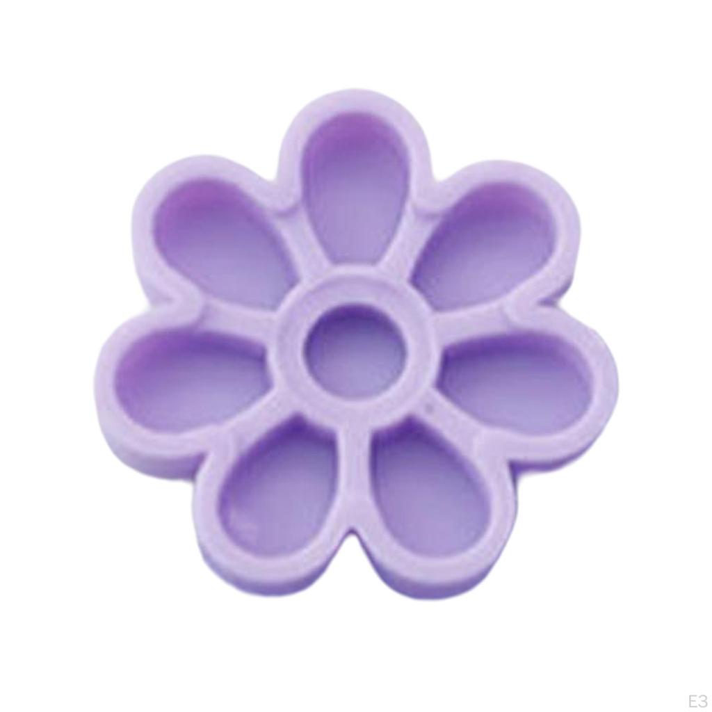 50 Pieces Glue Cups, Flower Shaped Organizer Delay Cup for Extension Supplies Volume Lashes Pigment