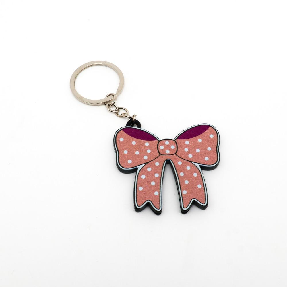 Non Slip Bow Keychain Bottle Opener Beautiful Practical Cute Aesthetic 2 in 1 Bow Keyring Plastic Bow Tie Shape Soda Can Opening