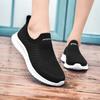 Breathable Knitted Women's Flats Lightweight Men's Running Sports Shoes Slip-on Causal Sneakers Walking Shoes