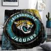 Jacksonville Jaguars Print Flannel Blanket, High Quality Comfortable for All Seasons, Home Decor, Warmth and Comfort, Perfect for Christmas Gifts