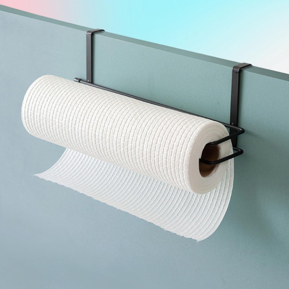 New Metal Tissue Holder Multi-funtional Wall-Mounted Cup Lid Rack Space-Saving No-drilling Towel Organizer Kitchens Use