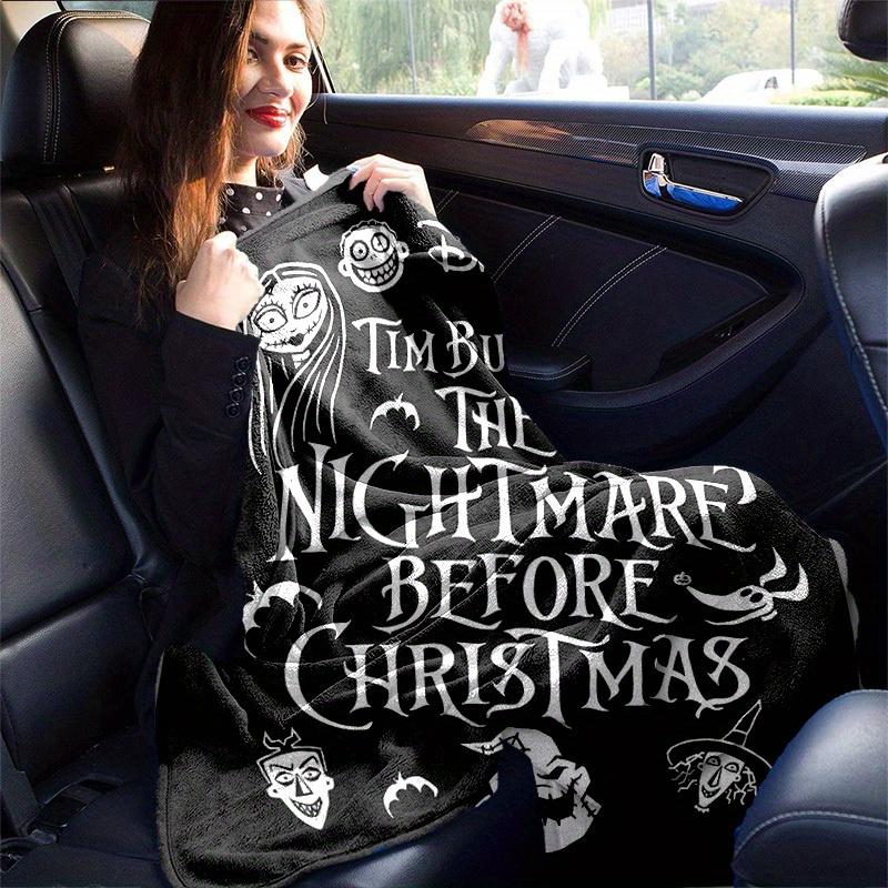 1 Stück, Gemütliche Nightmare Before Christmas Heimdekor-Decke: Perfekte Flanelldecke für Schlafzimmer, Wohnzimmer, Reisen, Camping, Auto