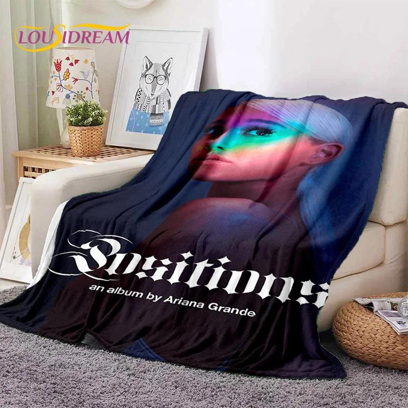 3D Ariana Grande Katze Ari Sänger Weiche Decken, Warme Kuscheldecke Bequeme Decke für Picknick Betten Sofa Zuhause Schlafzimmer Geschenk