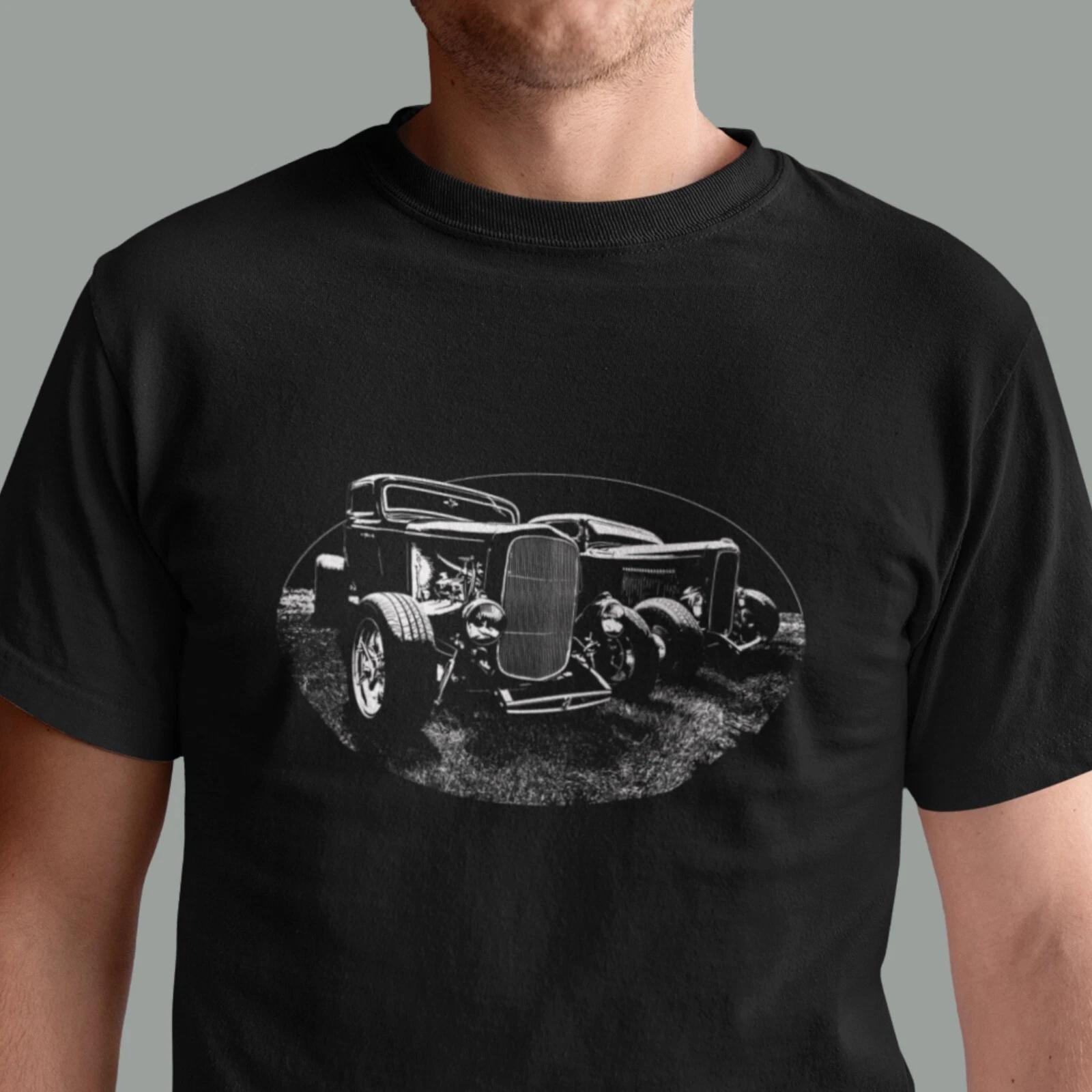 

Two Deuces - Unisex classic tee featuring a pair of 32 Ford hot rods 3XL