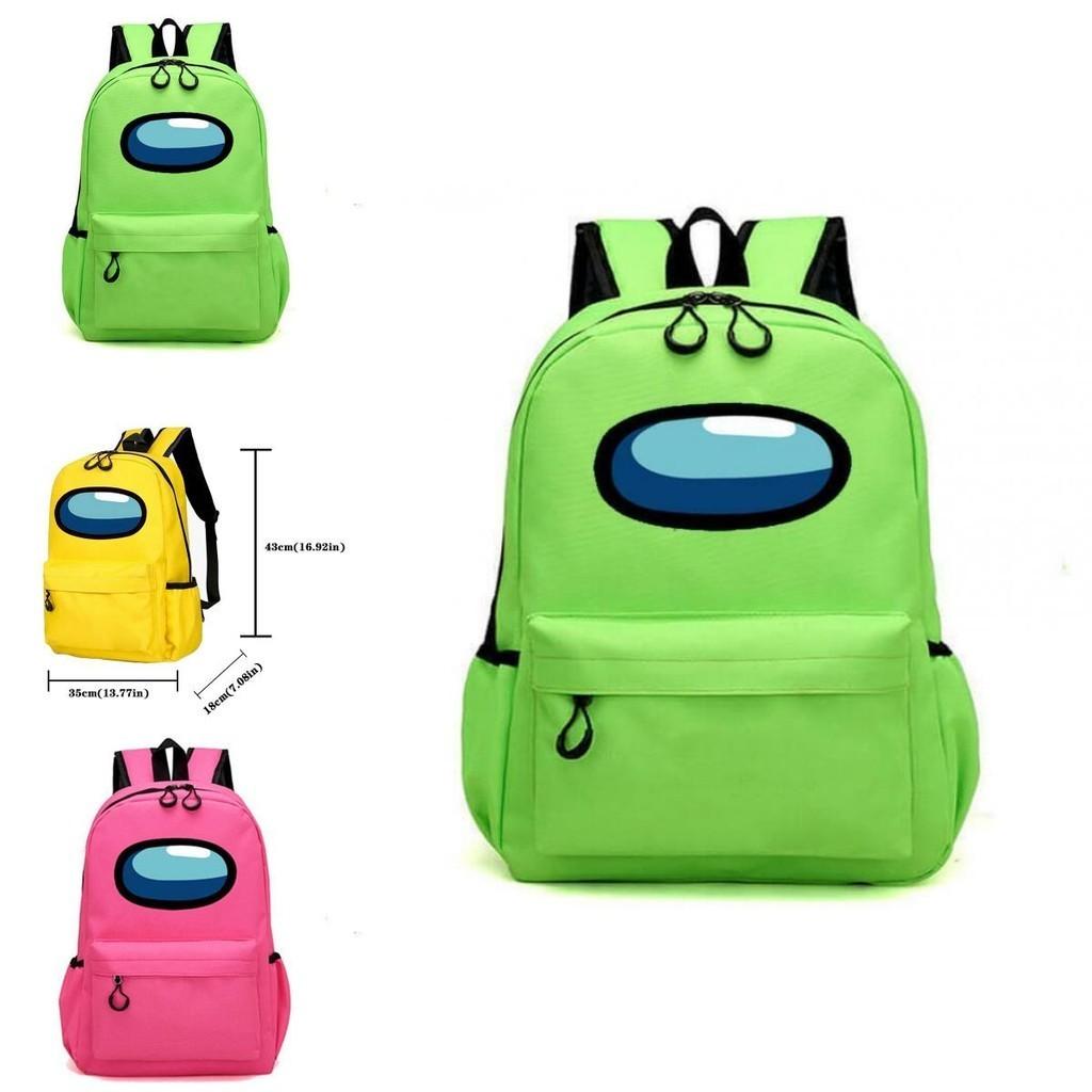 Kids Outdoor Among Us Themed Backpack With Padded Shoulder Straps And Multiple Storage Areas For School And Travel