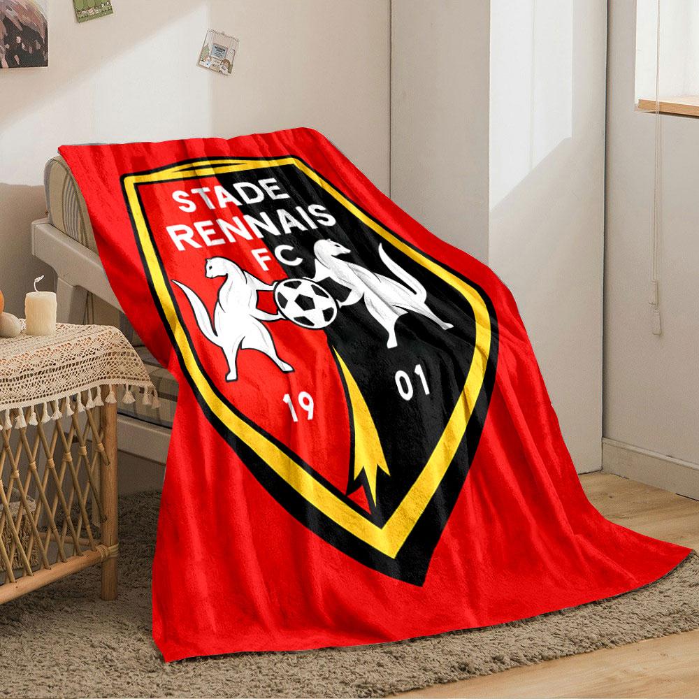 Stade Rennais FC Logo Blanket for all seasons blanket lunch break throw gift