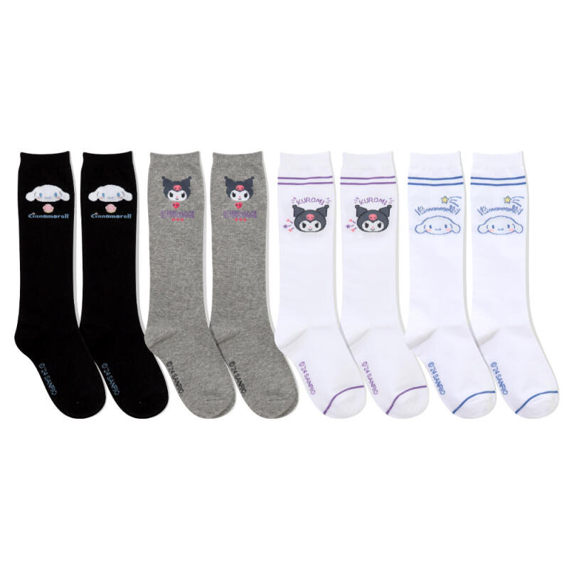 Sanrio Characters Kids' Knee Socks 4-Pair Set