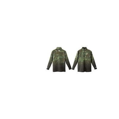 Breath Magic Half Zip Shirt De 33009 Green Camo Xl