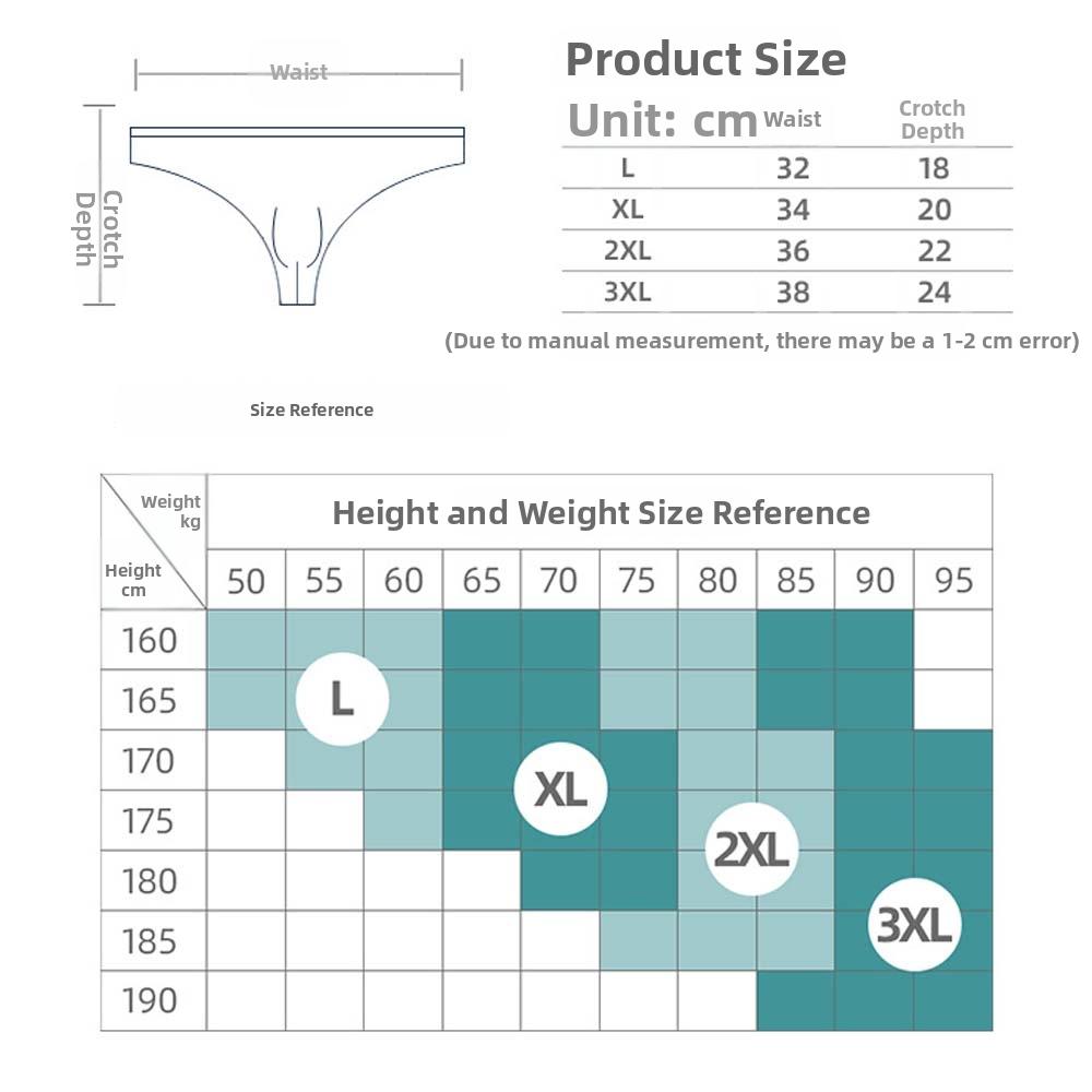 Comfortable Low Waist Men Ice Silk Thongs Underpants Solid Color Men's Panties Underwear T-back Male Briefs Men