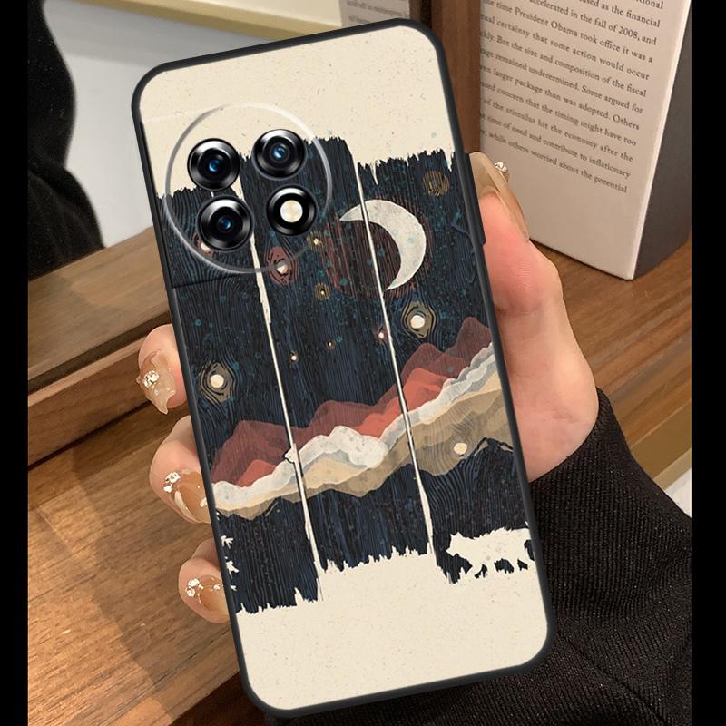 Wild MountainsMoon Lake Case For OnePlus 15 13 12 11 10 15R 13R 12R 10T 13T OnePlus Nord 5 CE 4 3 Lite N20 N30 Cover