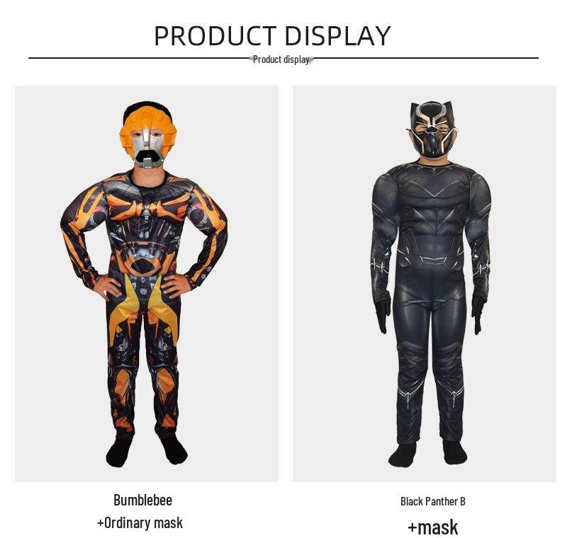 Avengers Wolverine Thor Deadpool Captain America Kids Superhero Muscle Suit Costume