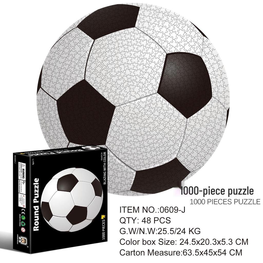 1000-Piece Adult Christmas & Halloween Round Jigsaw Puzzle Decompression Toy