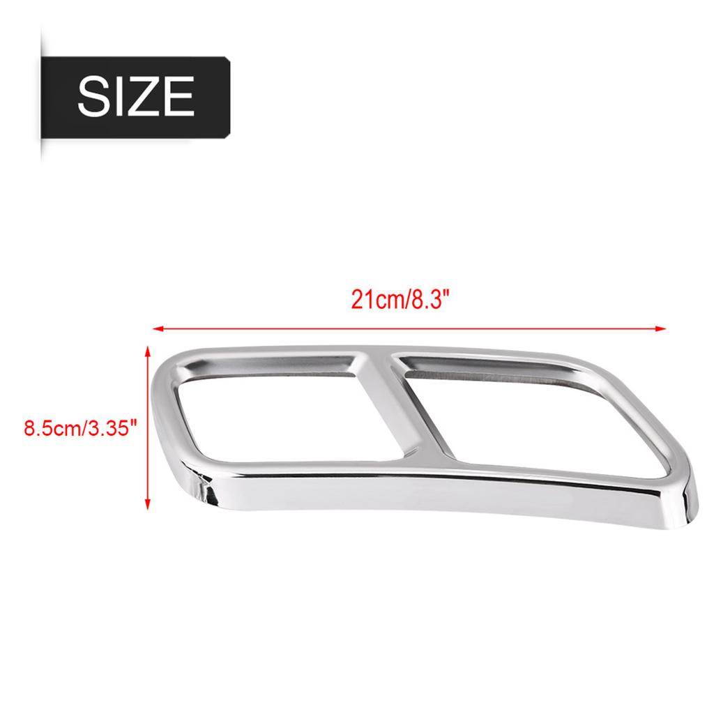1 Paar Zierleisten für hintere Auspuffrohrabdeckung für GL X166 13?15 S Klasse W222 W251 10?17