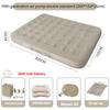 PVC Inflatable Bed Elevated and Thickened Plush Automatic Air Mattress for Home Use Double-person Air Bed Foldable Nap Mattress