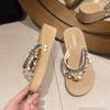 Coole Hausschuhe dicksohlige Reise am Meer Urlaub Wind Strandschuhe Damen 2025 Sommermode vielseitig bequem Flip-Flops Damen