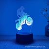 3D Motorcycle Night Light - USB, Touch & Remote Control, 16 Colors, Creative Bedside Desk Lamp