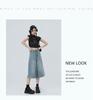 2025 Spring/Summer Women's High-Waisted Wide-Leg 7/8 Jeans - Slimming Straight-Leg, Versatile American Style