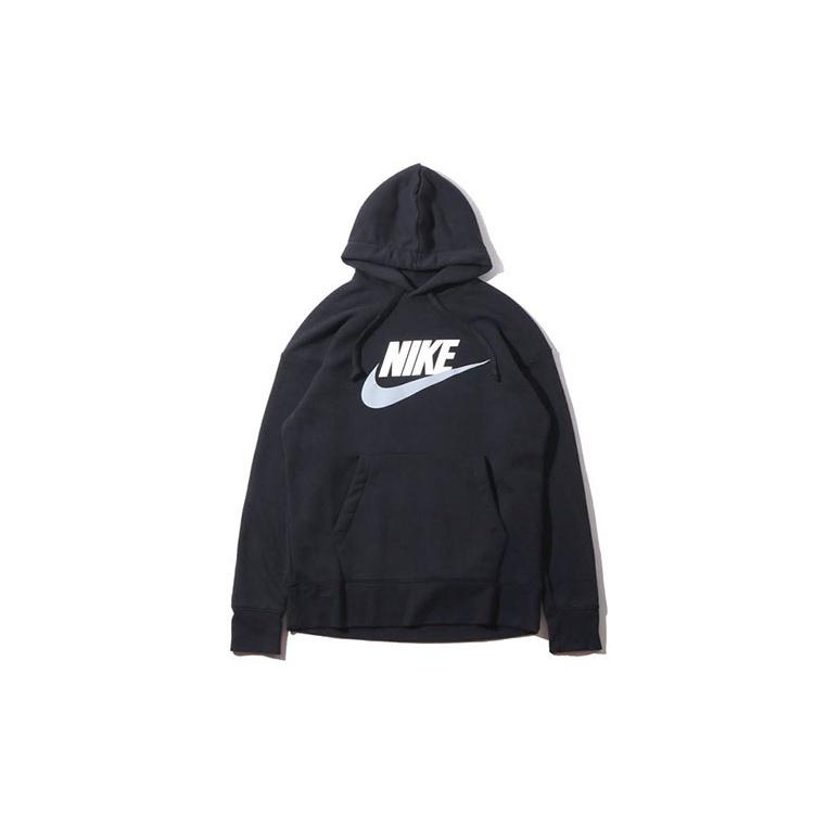 Nike Chest LOGO Athleisure Casual Sports Pullover Black Men s AV8411-010 S