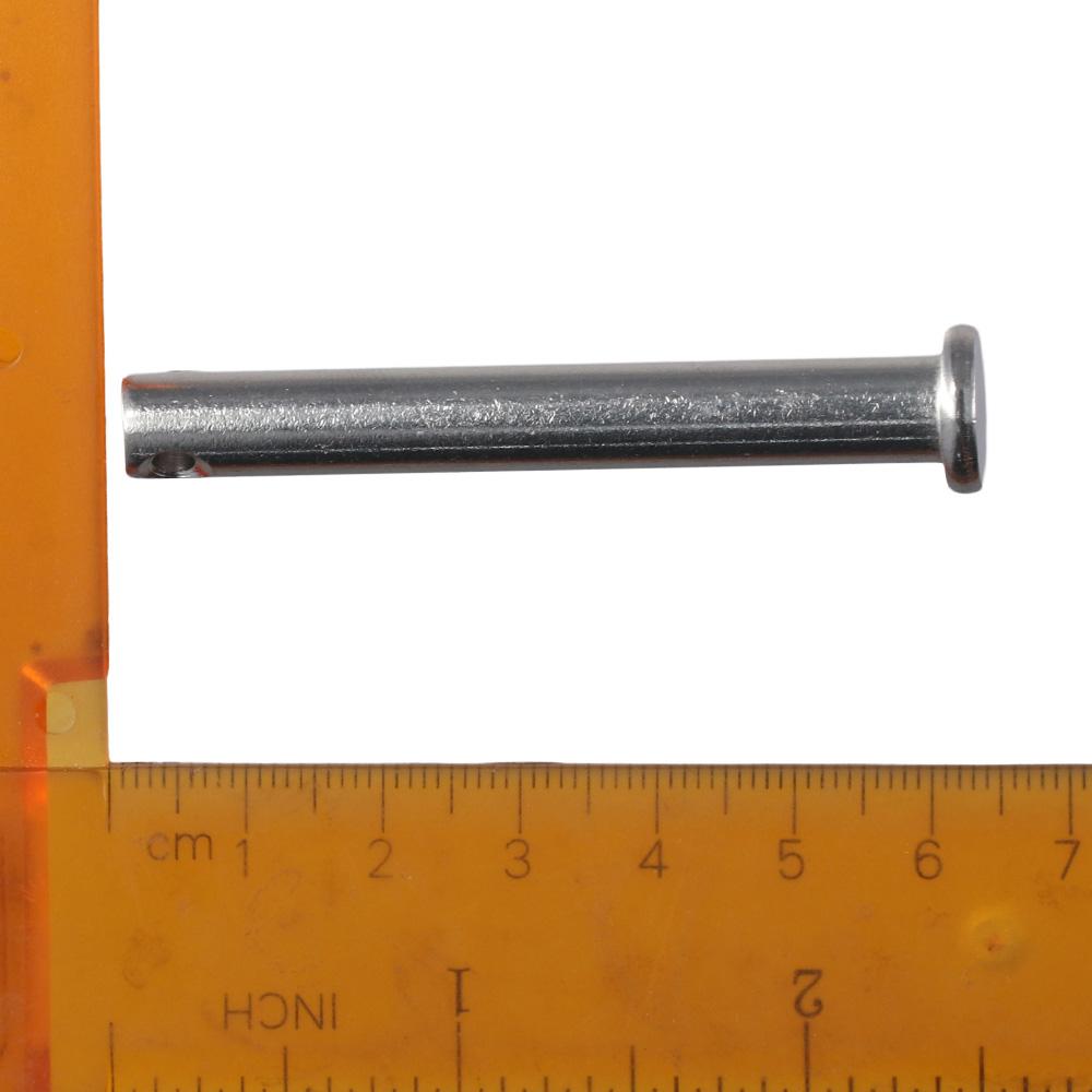 12Pcs 304 Stainless Steel Single Hole Clevis Pins 20/25/30/35/40/45/50/55/60mm Flat Head