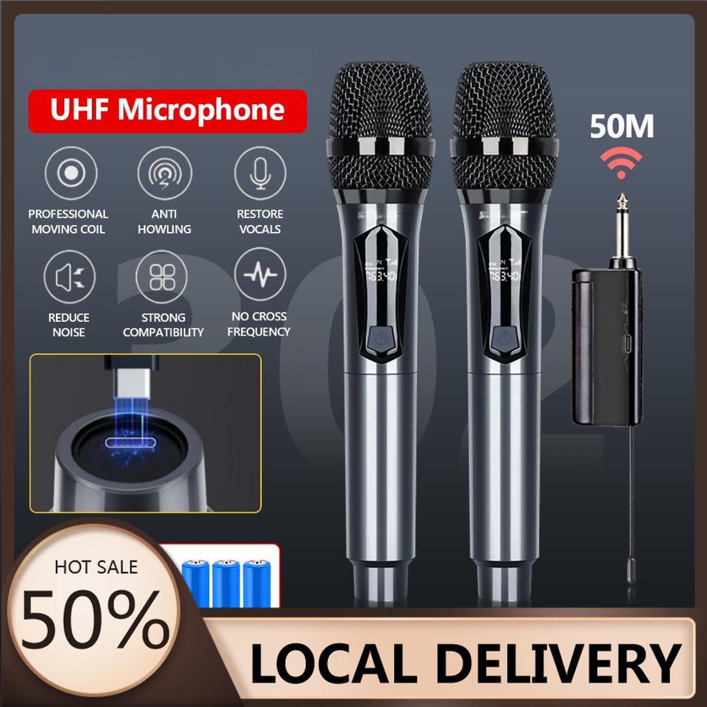 

Беспроводной микрофон 50 м Дальность приема UHF Универсальный микрофон Высокое качество звука Для дома KTV Студия звукозаписи Пение S302