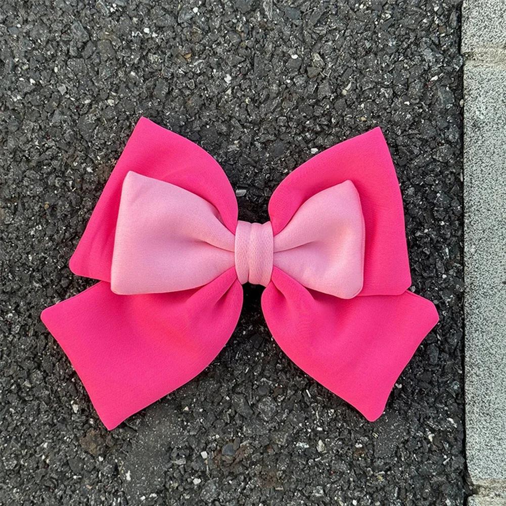 Motorcycle Helmet Decoration 3D Dual-color Bow Electric Bike Helmet Accessories for Car Body Decoration Bowknot For Girl Women