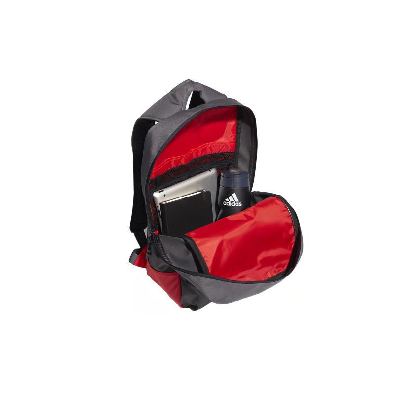 Adidas Polyester Backpack Regular Unisex Gray Red Multicolor Adidas GM4534