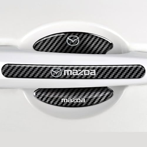 

DELUXEFOX Защита дверных ручек для Mazda, Набор из 8 штук, Защита дверных ручек из углеволокна, Защита от царапин, Накладка от царапин, Наклейка, Чехол, Защита