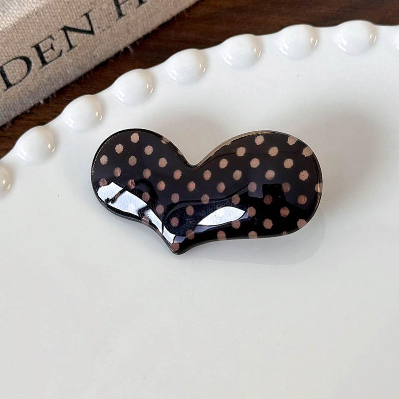 2 Stück Punkte Haarklammern Süße Mädchen Niedliche Schleife Haarspangen Acryl Nahtlose Haarspangen Haargriffe Damen Mode Haaraccessoires Kopfbedeckung