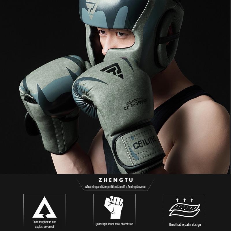 ZTTY Boxing and Sanda Gloves for Men & Women - Training, Punching, Muay Thai, Kickboxing Adult Gloves.