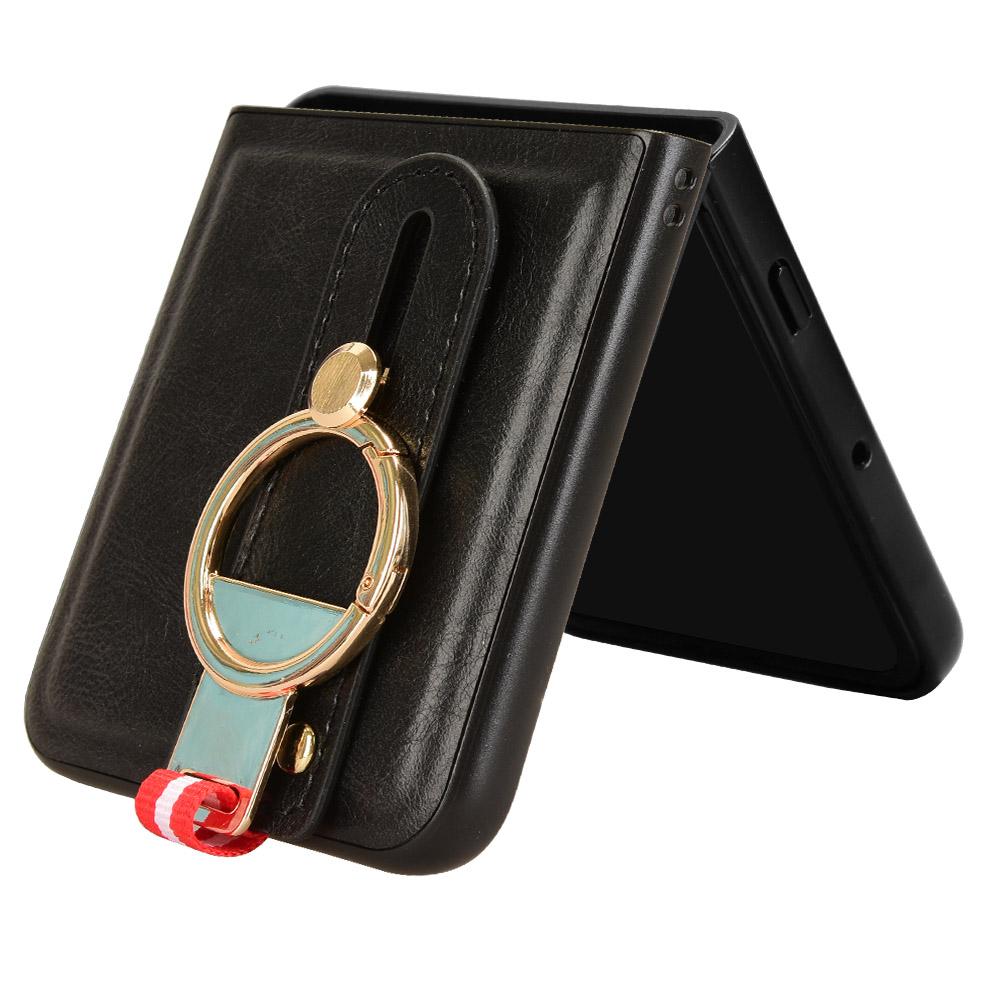 For Motorola Razr 60 Ultra 5G Case Wristband Kickstand Leather + PC + TPU Phone Cover with Bottle Opener
