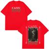 Singer Cazzu Latinaje Music Album Retro Print T Shirt Unisex Women Fashion Tshirt Shortsleeved Cotton Harajuku Casual Tshirts