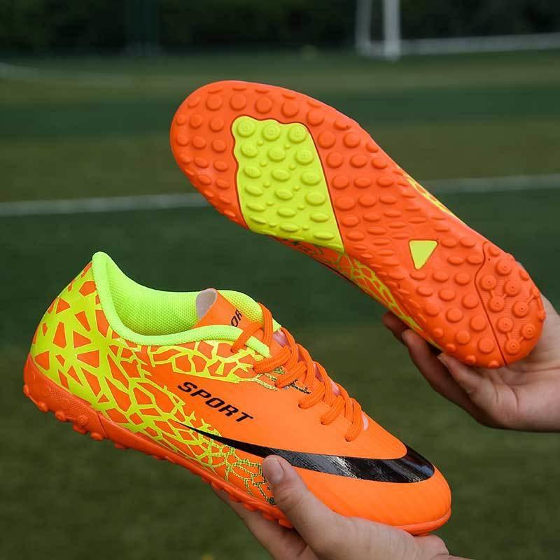 New Football Shoes Children's Men's and Women's Glue Nails, Broken Nails, Long Nails, Flat-soled Training Shoes, Young and Young Low-top Sports Shoes
