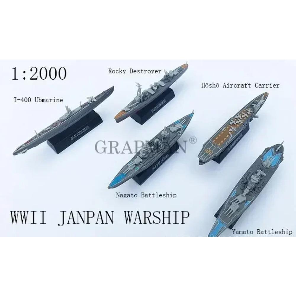 1/2000 Plastic Assemble Warship Cruiser Destroyer Submarine Model Kit WWII Yamato USS Model Ship Puzzle Military Toys For Boys