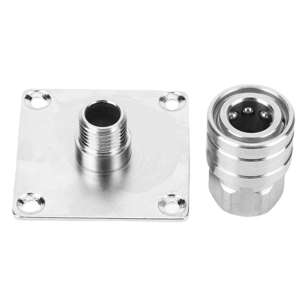 Storage Rack Stainless Steel Pressure Washer Nozzle Tip Holder 1/4 Quick Connector Automatic Foam Cannon Holder Non Self-Locking