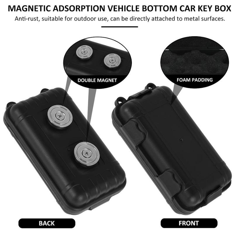 Waterproof Tool Box Car Portable Safe Built-in Sponge Cushion Storage Box Key Valuables Storage Box Anti-theft Safe