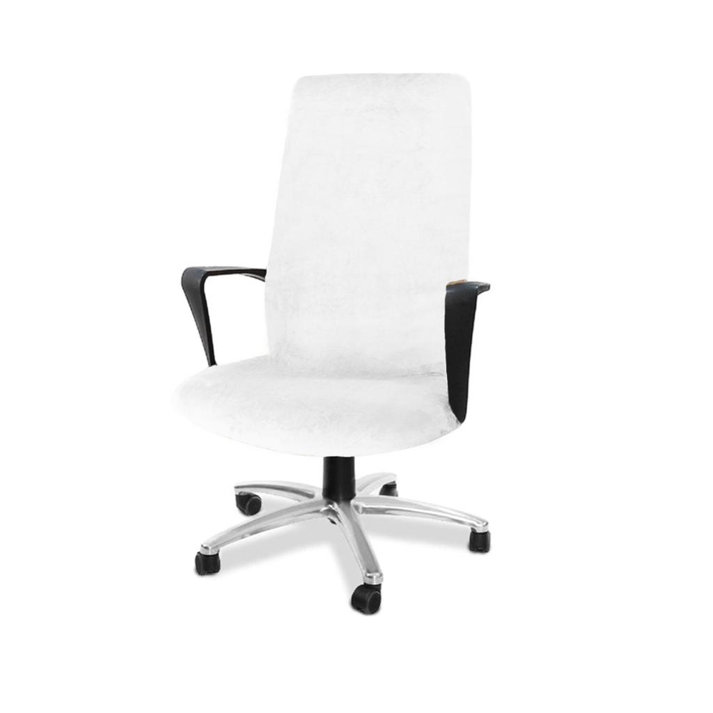 Velvet Stretch Office Chair Covers Computer Chair Slipcover Removable Washable Rotating Desk Rotating Boss Chair Slipcovers