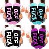 Unisex Letter Fuckoff Funny Casual Sports Skateboard Socks Stockings Color 5