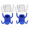 2Pcs Plastic Beach Umbrella Hanging Hook Umbrella Hanger 4 Prong Towel Hat Sunglasses Holder