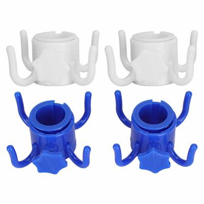 2 Piezas Gancho Colgante de Plástico para Sombrilla de Playa Colgador de Sombrilla 4 Puntas Soporte para Toalla Sombrero Gafas de Sol