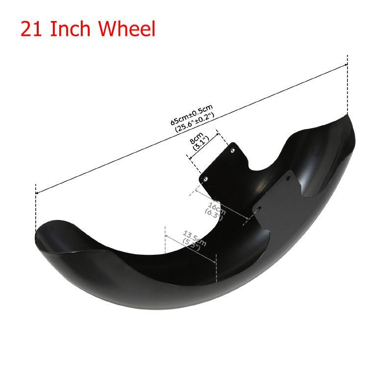 Motorcycle 21" 26" Wheel Wrap Front Fender For Harley Touring Street Glide Road King Electra Glide Baggers