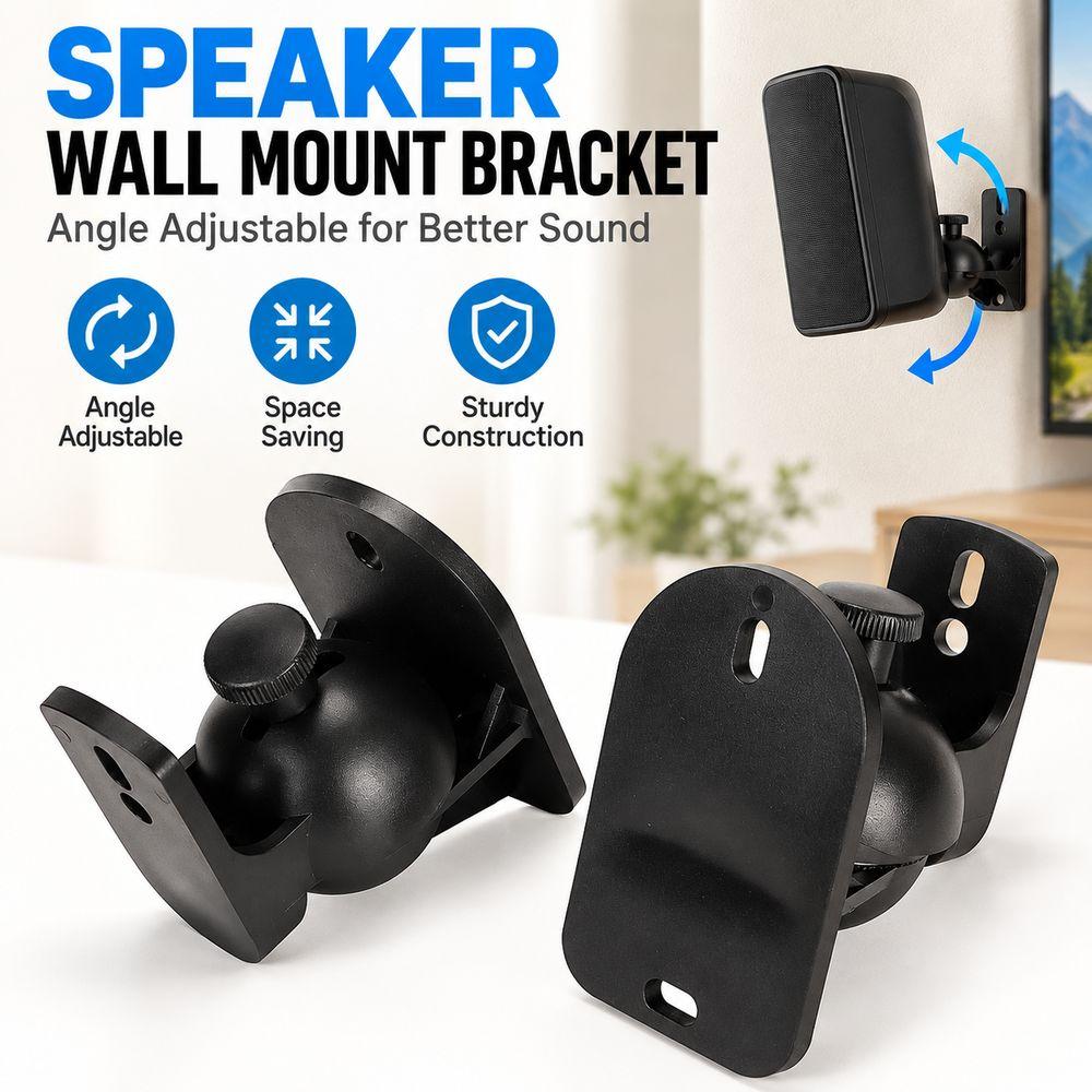 2pcs Holds Up to 11lbs Speaker Bracket Adjustable Wall Mount Bracket Speaker Wall Mount  Studio