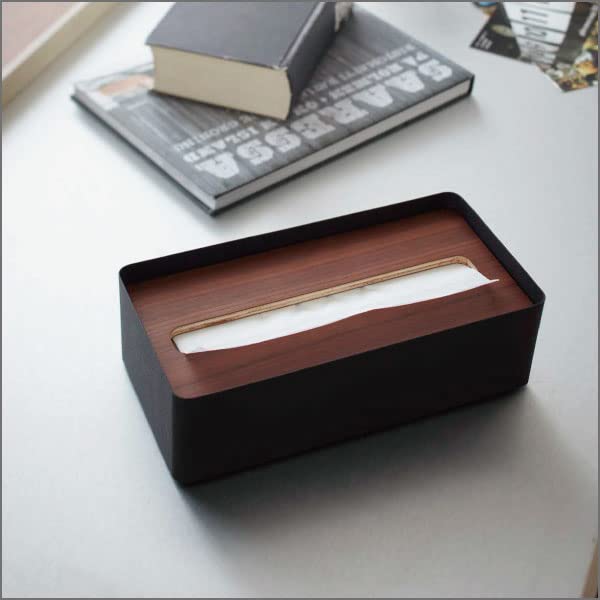 Yamazaki Jitsugyo Tissue Case Lin L of <L> ([Set 2], Brown)