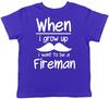 Wenn ich groß bin, will ich Feuerwehrmann werden Kinder Jungen Mädchen T-Shirt