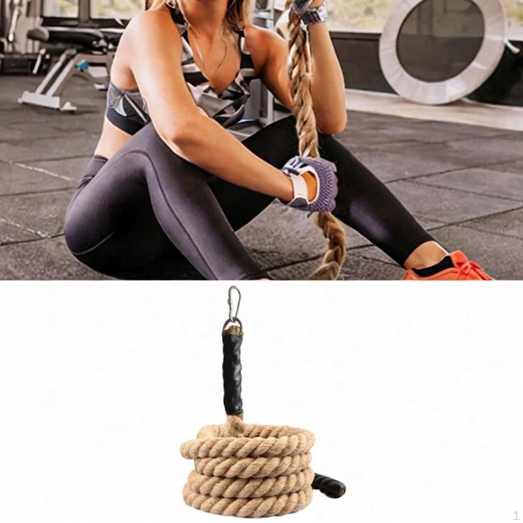 3M Jumping Rope for Fitness Training at Home with Carabiner Equipment