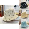 Stylish Korean Durian Embroidered Double-sided Fisherman Hat For Women Spring/summer Sun Protection Bucket Hat