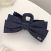 Eye Catching Hair Bows Clip Soft Jeans Fabric Hairpin Fashion Barrettes Hair Ornament For Girls Adults Hairstyling