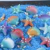 10Pcs Diy Resin Adorable Glitter Colorful Starfish Shell For Home Wedding Diy Embellishments Mobile Phone Case Diy Decoration