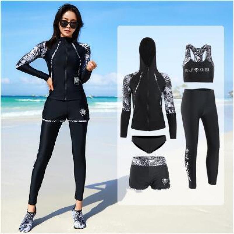 Women's Quick-Dry Two-Piece Snorkeling Wetsuit with Sun Protection and Jellyfish Guard